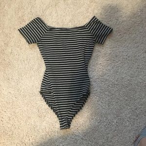 Forever 21 striped bodysuit